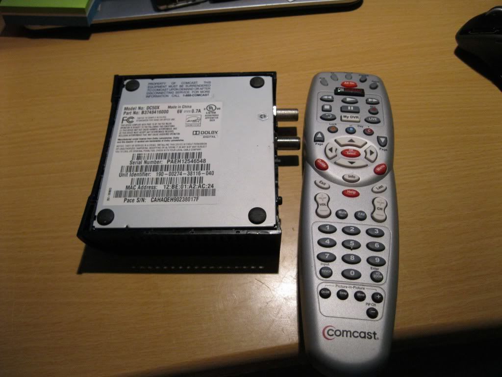 Comcast Universal Remote Control + Pace DC50X DTA FedxG | eBay