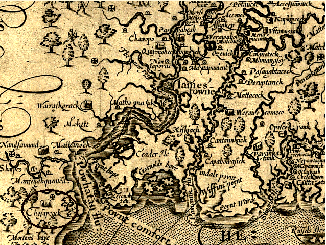 map of jamestown fort