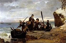 Mary Chilton Winslow at Plymouth Rock