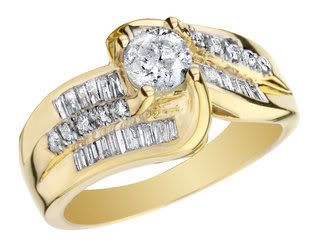 gold engagement ring
