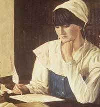 colonial woman printer