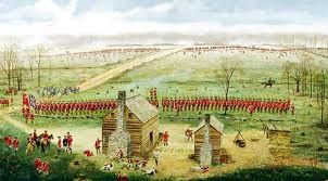 painting of the Battle of Moore's Creek Bridge in eastern North Carolina during the Revolutionary War