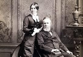 White House photograph of President Rutherford and Lucy Hayes
