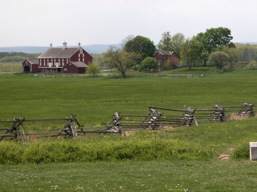 site of Pickett's Charge on July 3, 1863, at the Battle of Gettysburg