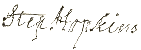 Declaration signer signature
