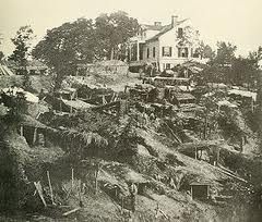 the yard of this house had many caves dug into the hillside