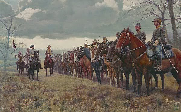 Civil War General and Troops