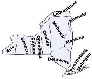 New York Native Americans map
