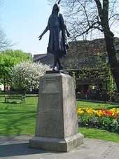 statue of Native American Pocahontas of Virginia