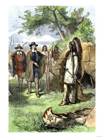 Wampanoag Native Americans at Plymouth Colony