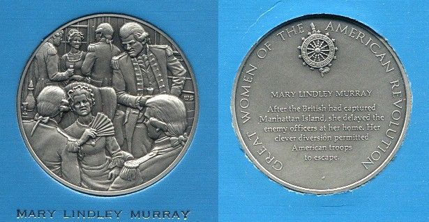 medallion honoring the heroine of Kip's Bay