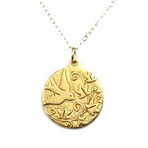 18K gold vermeil nature-inspired necklace