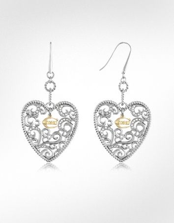 sterling silver and crystal earrings