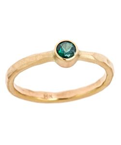 green topaz and yellow gold ring