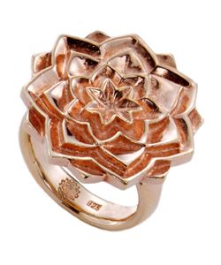 recycled rose gold cocktail ring