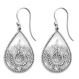 sterling silver earrings made by silversmiths in Bali