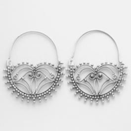 sterling silver earrings handmade by Indonesian craftsmen