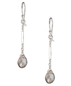 sterling silver and labradorite earrings