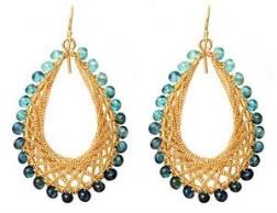 18K gold earrings