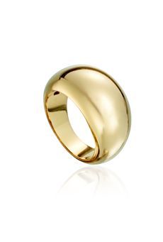 18K yellow gold band ring