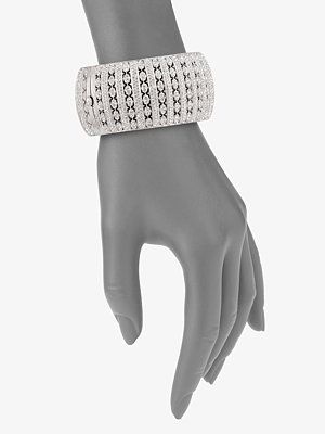 pave crystal cuff bracelet