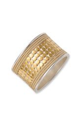 gold plated ring with 18k gold accents