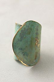 green patina brass ring