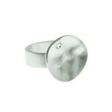 sterling silver hammered ring