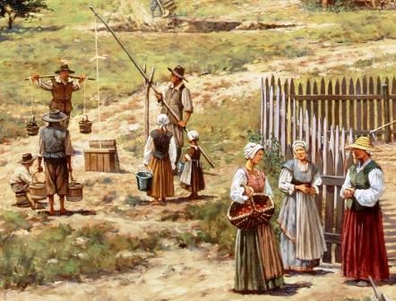 portrait of women in the Jamestown Colony