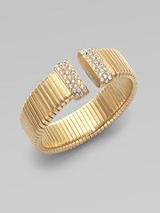 Swarovski crystal and gold bracelet