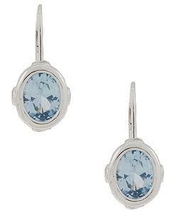 sterling silver and aquamarine earrings