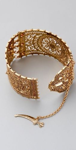 gold-plated filigree bracelet