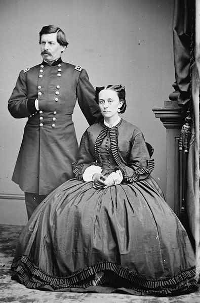 photograph of Union General George B. McClellan and his wife Ellen Marcy McClellan