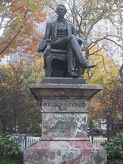 monument to the Secretary of State during the Civil War