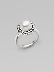 pearl and sterling silver ring