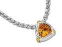 sterling silver and citrine pendant