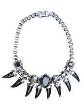 gunmetal and black onyx necklace