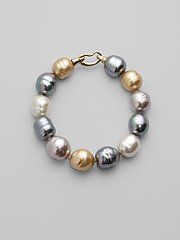 baroque pastel pearl bracelet