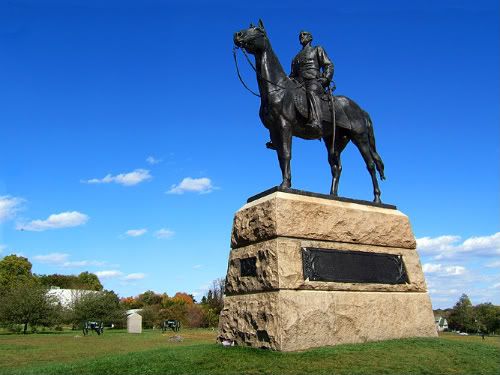 monument to General Meade, commander-in-chief of Union forces at the Battle of Gettysburg