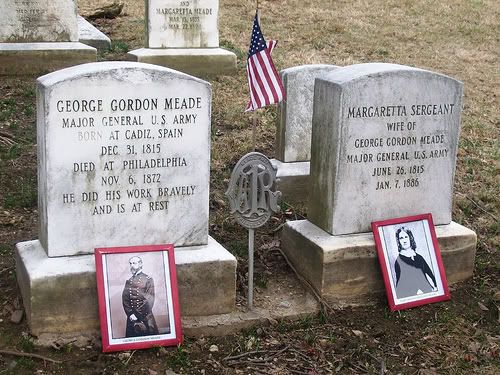 Union general George Meade and Margaretta Meade's gravesite