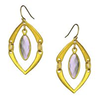 14K gold-plated Iolite earrings