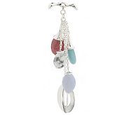 gemstone and sterling silver necklace