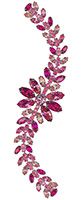 pink glass bead bracelet