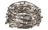 silver and Swarovski crystal bracelets