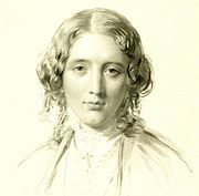 early painting of American author Harriet Beecher Stowe