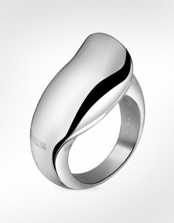 modern sterling silver cocktail ring