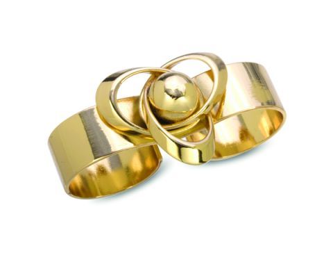 gold double ring