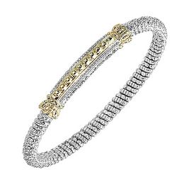 sterling and 14K yellow gold bracelet