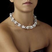 Hilltribe sterling silver flower necklace