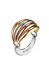 rose gold, white gold and yellow gold ring